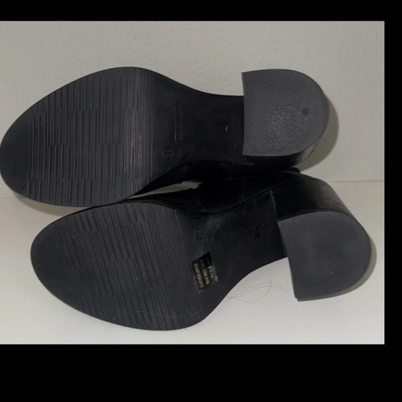 Emanuele Crasto Black Leather Lug Heel Chelsea Boots Size 8 (EU 38) - Picture 5 of 5